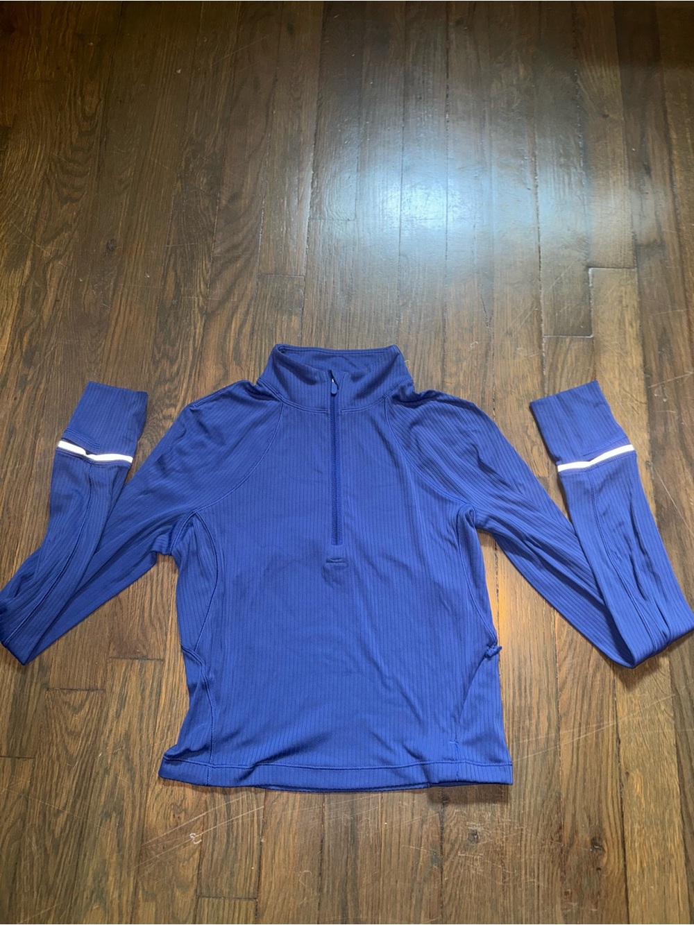 Lululemon runners Ribbed Half-Zip Pullover Top w pocket